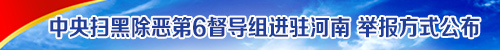 中央掃黑除惡第6督導組進駐河南 舉報方式公布